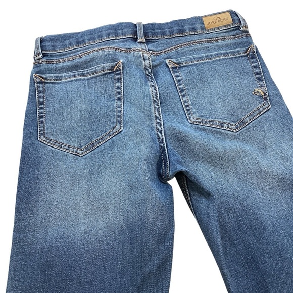 Jordache Girls Super Skinny Lightly Distressed Denim Jeans, Size 12 - Picture 8 of 10